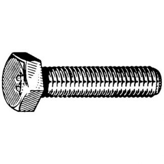 8-1.00 X 10MM METRIC HEX HD DIN 961 CL 8.8 - BLACK