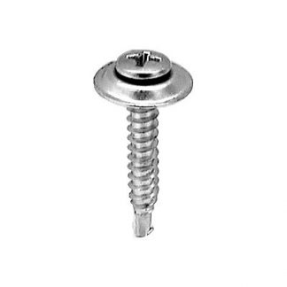 #8-18 X 1 PHIL OVAL CTRSK WASH SEMS TEK - CHROME