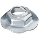 THREAD CUTTING NUT 6.3MM STUD SIZE - ZINC