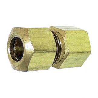 BRASS FEMALE CONNECTOR 5/16 TUBE SZ 1/8 THREAD