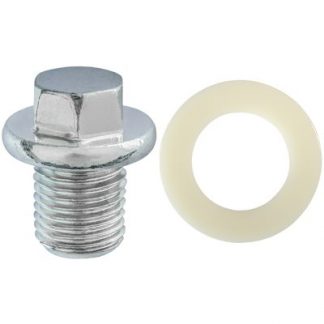OIL DRAIN PLUG W/GASKET M14-1.5 THREAD ZINC