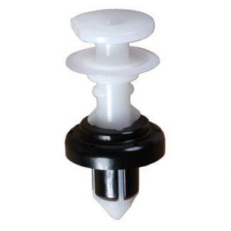 HONDA PUSH TYPE RETAINER - BLACK & WHITE NYLON
