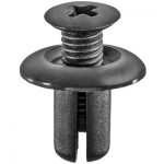 KIA PUSH-TYPE RETAINER BLACK NYLON