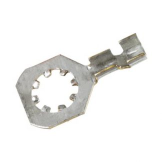 LOCKING RING TERMINAL 16-14 GAUGE 1/4 STUD SIZE