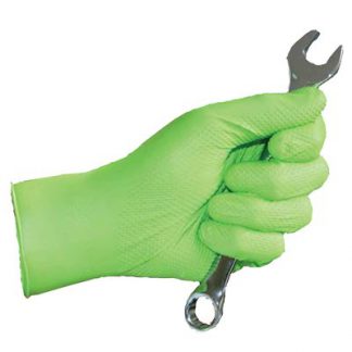 PANTHER GRIP GREEN NITRILE GLOVES LARGE
