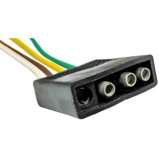 4- WAY UNIVERSAL SHROUDED FLAT LEADS HARNESS CONNECTOR