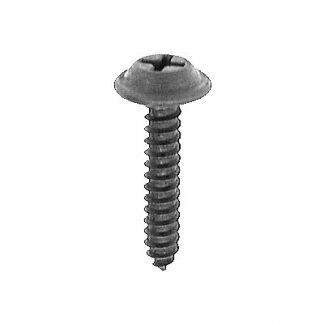 PHIL. FLAT TOP WSHR HEAD T.S. #10 X 1 - BLACK