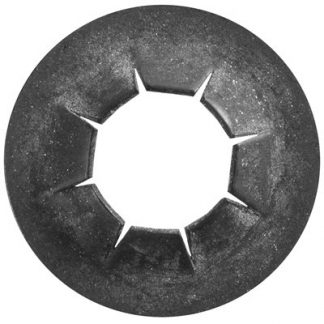 PUSH NUT 5MM STUD 11MM O.D. - BLACK