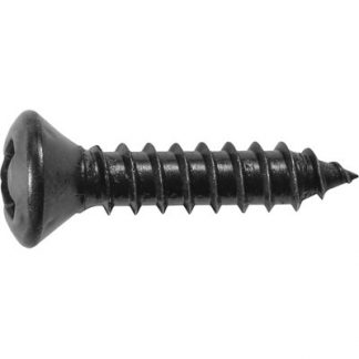 PHIL. OVAL HEAD T.S. #6 X 5/8 - BLACK