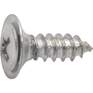 PHIL. OVAL HD SEMS FLUSH WSHR T.S. #10 X 5/8 - CHROME