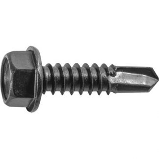 HEX WSHR HD T.S. W/ TEK POINT #10 X 1-1/4 - BLACK