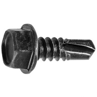 HEX WSHR HD T.S. W/ TEK POINT #14 X 3/4 - BLACK