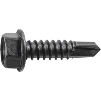 HEX WSHR HD T.S. W/ TEK POINT #14 X 1 - BLACK
