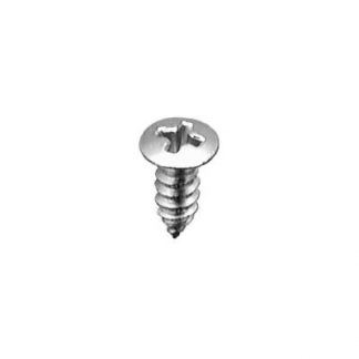 10 X 1/2 PHILLIPS OVAL #8 HD TAP SCREW CHROME