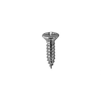 6 X 1/2 PHILLIPS OVAL HEAD TAP SCREW CHROME