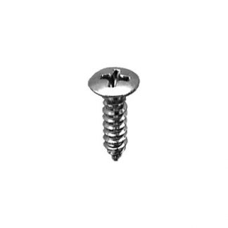 8 X 5/8 PHILLIPS OVAL HEAD TAP SCREW CHROME
