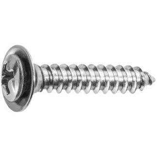 8 X 7/8 PHIL OVAL HEX SEMS TAP SCRW FLUSH CHROME