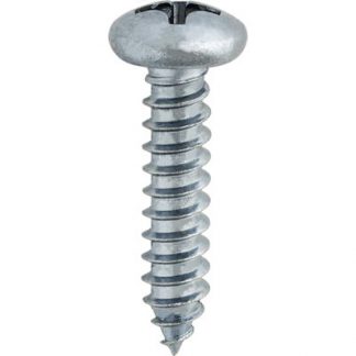 12 X 1 PHILLIPS PAN HEAD TAP SCREW ZINC