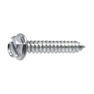 10 X 1 1/2 SLOTTED HEX WASHER HEAD TAP SCREW ZINC