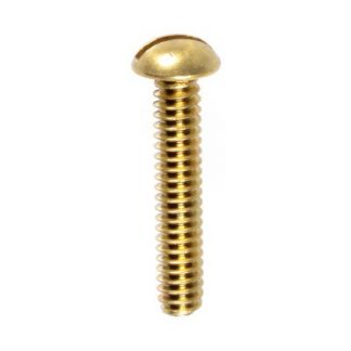 10-32 X 5/8 SLOTTED RND HD BRASS MACHINE SCREW