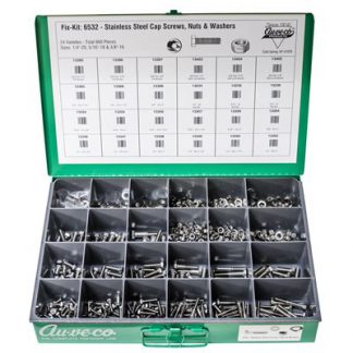 STAINLESS STEEL CAP SCREWNUT & WSHR KIT